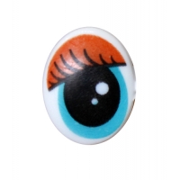 Глаза для игрушек 1,5*2,0см (черн-гол-бир-оранж) пара
